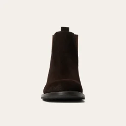 Stetson Suede Beat Chelsea Boot Dark Brown