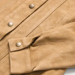 Stetson Suede Denim Shirt Jacket Brown New