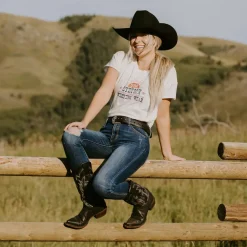 Stetson Sunrise Graphic Tee White