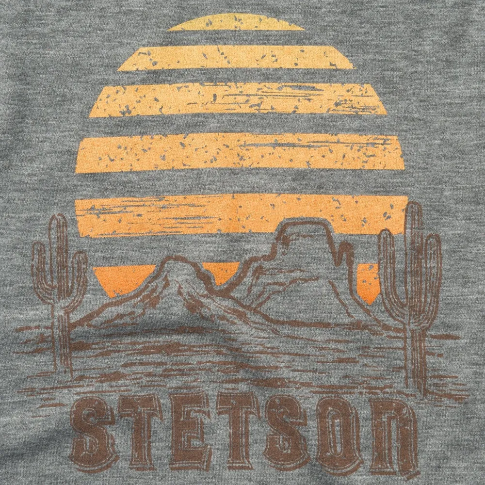 Stetson Sunset Graphic Tee Grey Best