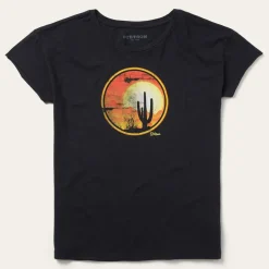 Stetson Sunset Saguaro Graphic Tee Black Online
