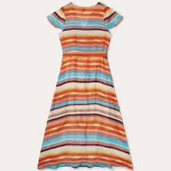 Stetson Sunset Serape Print Rayon Herringbone Wrap Front Dress Multi Best