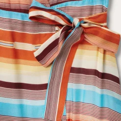 Stetson Sunset Serape Print Rayon Herringbone Wrap Front Dress Multi Best