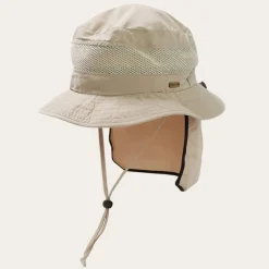 Stetson Switchback 'No Fly Zone' Mesh Bucket Hat Khaki Outlet