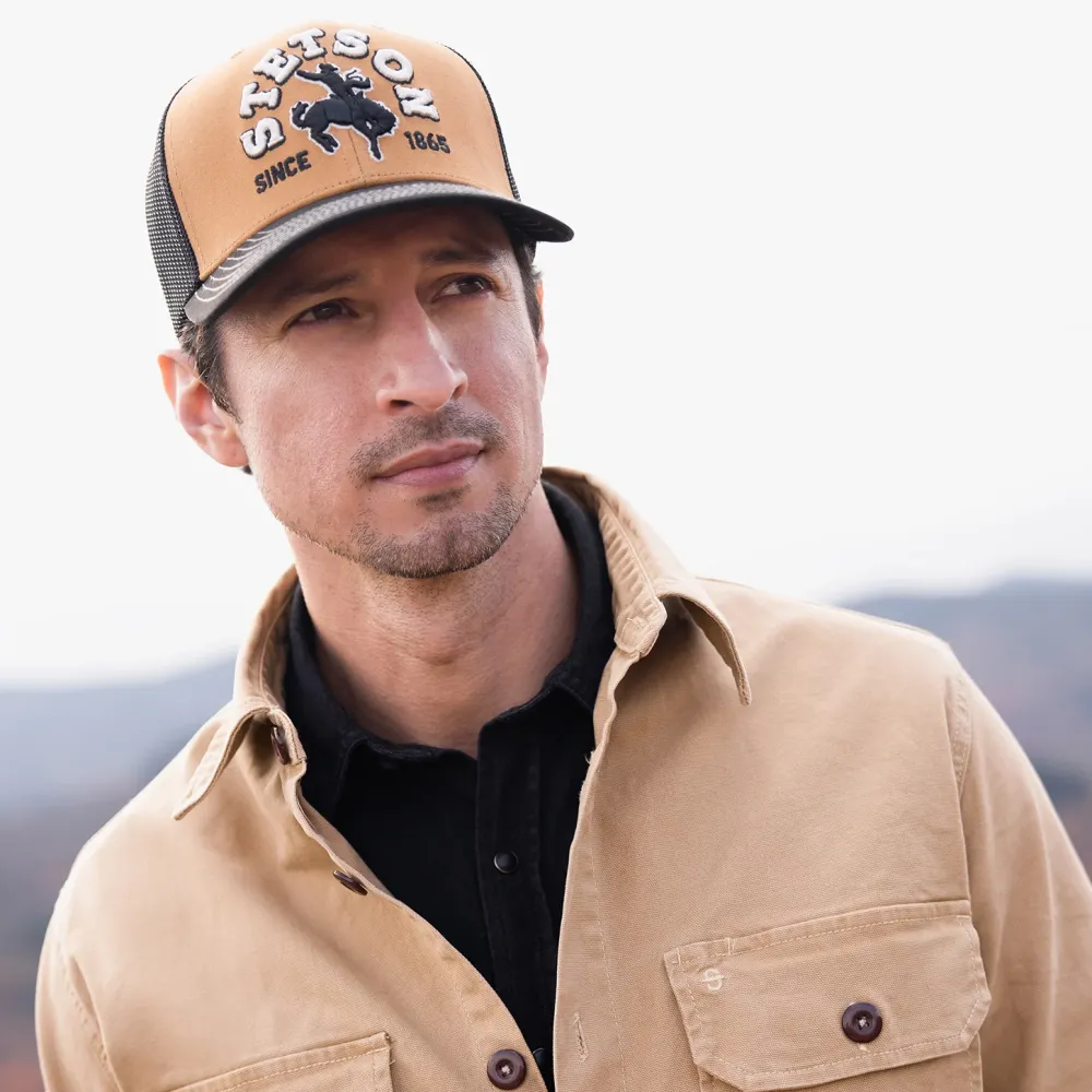 Stetson Cowboy Trucker Cap Tan Sale