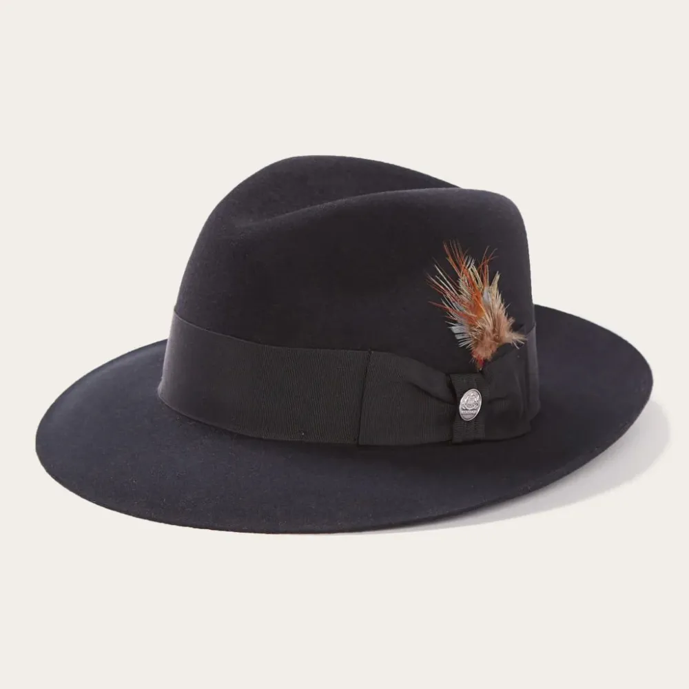Stetson Temple Fedora Black Best