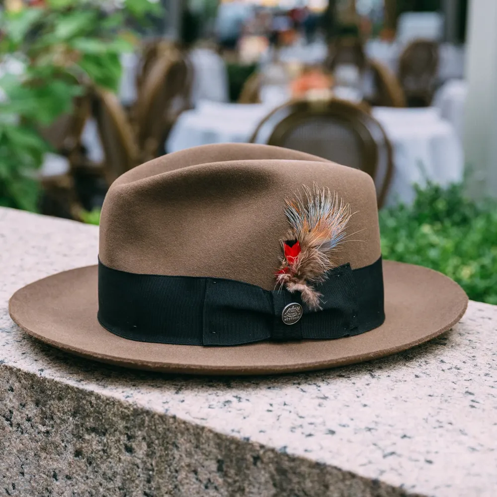 Stetson Temple Fedora Tawny Clearance
