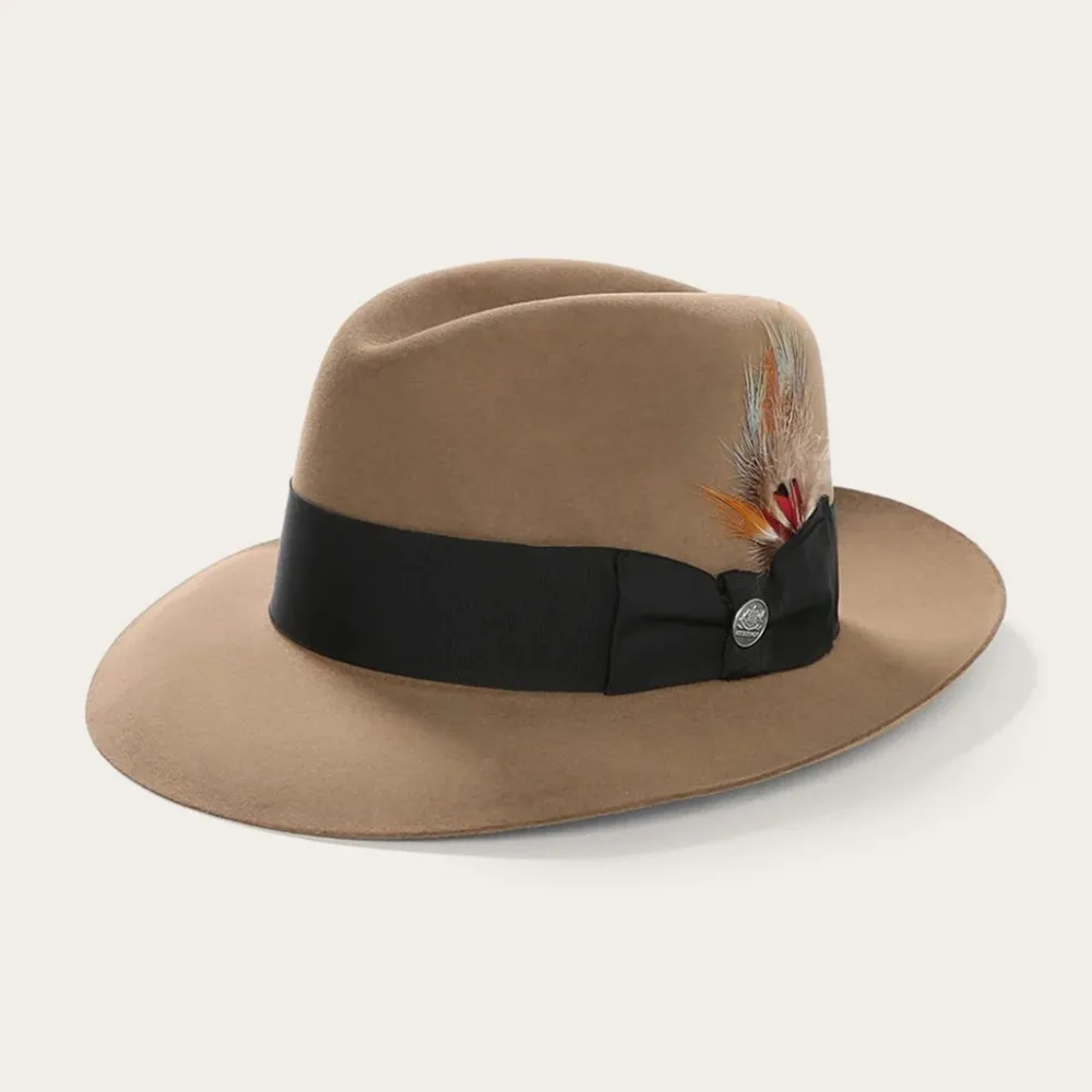 Stetson Temple Fedora Tawny Clearance