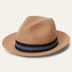 Stetson Triad Straw Fedora Turquoise Hot