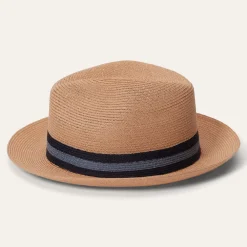 Stetson Triad Straw Fedora Turquoise Hot