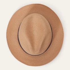 Stetson Triad Straw Fedora Turquoise Hot