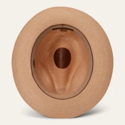 Stetson Triad Straw Fedora Turquoise Hot