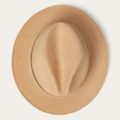 Stetson Triad Straw Fedora Mustard Clearance
