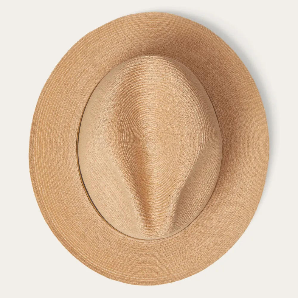 Stetson Triad Straw Fedora Mustard Clearance