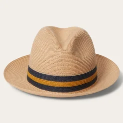 Stetson Triad Straw Fedora Mustard Discount