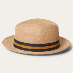 Stetson Triad Straw Fedora Mustard Discount