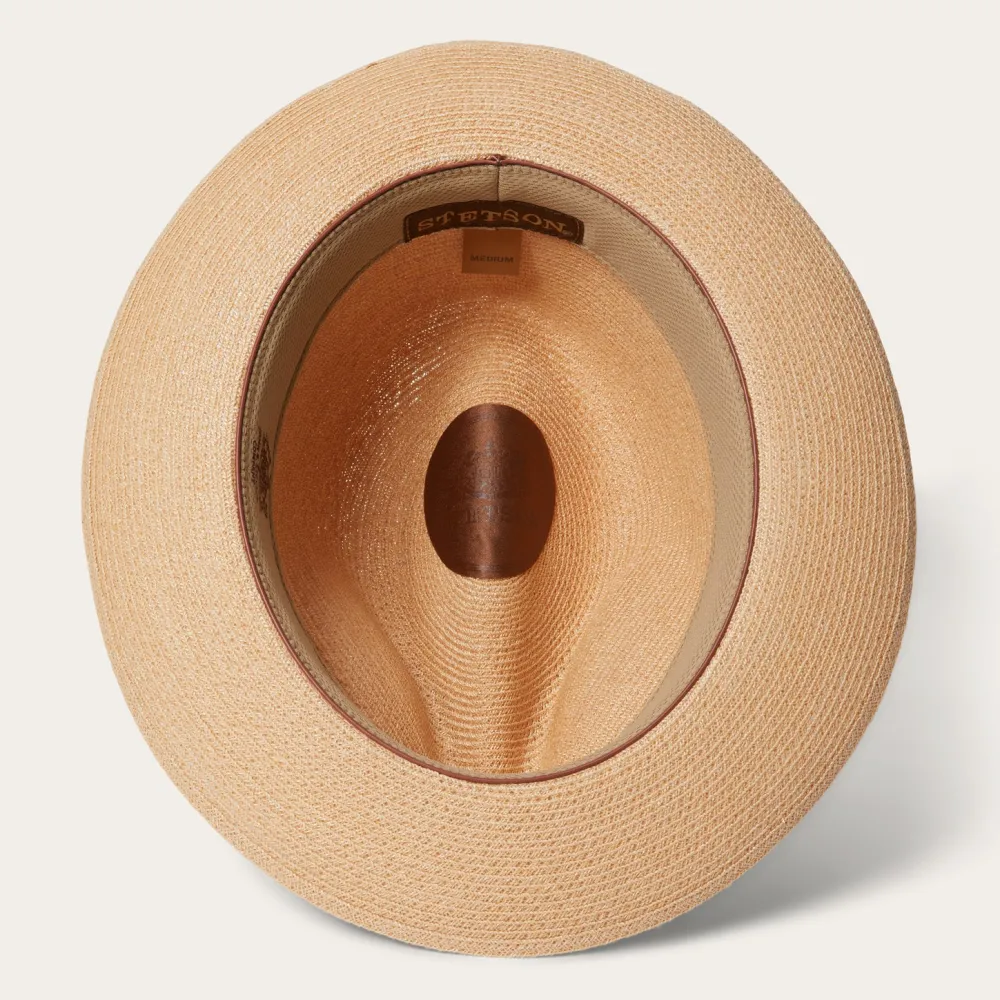 Stetson Triad Straw Fedora Mustard Discount