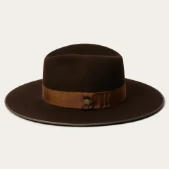 Stetson Tri-City Fedora Chocolate Clearance
