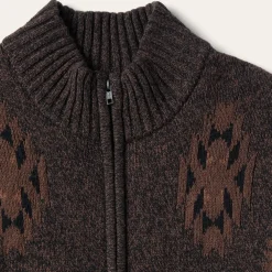 Stetson Vertical Aztec Cardigan Brown Outlet