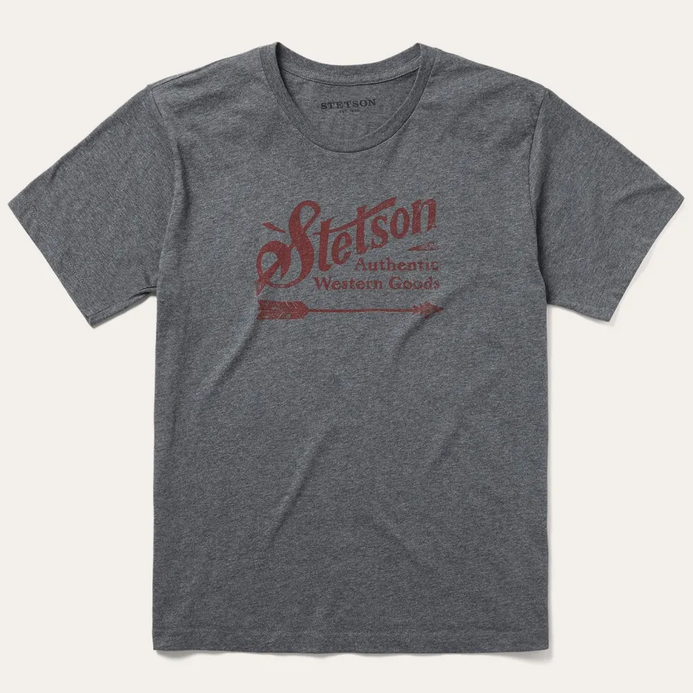 Stetson Vintage Arrow Graphic Tee Grey Online