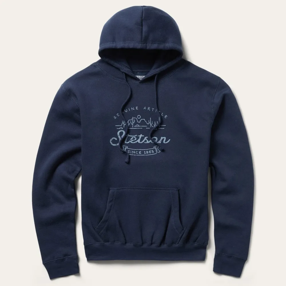 Stetson Vintage Desert Hooded Sweatshirt Blue Online