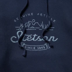 Stetson Vintage Desert Hooded Sweatshirt Blue Online
