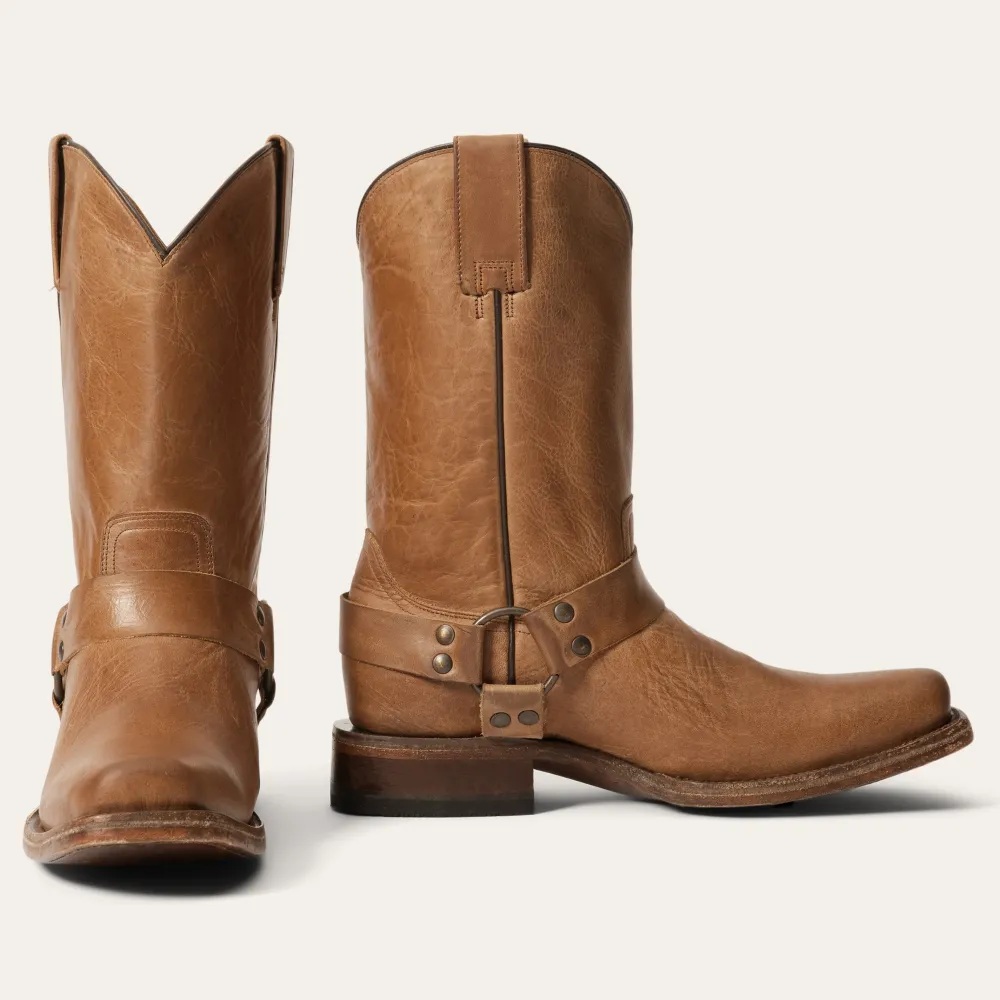 Stetson Vintage Harness Boots Tan Clearance