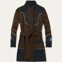 Stetson Vintage Steer Head Cardigan Brown Hot