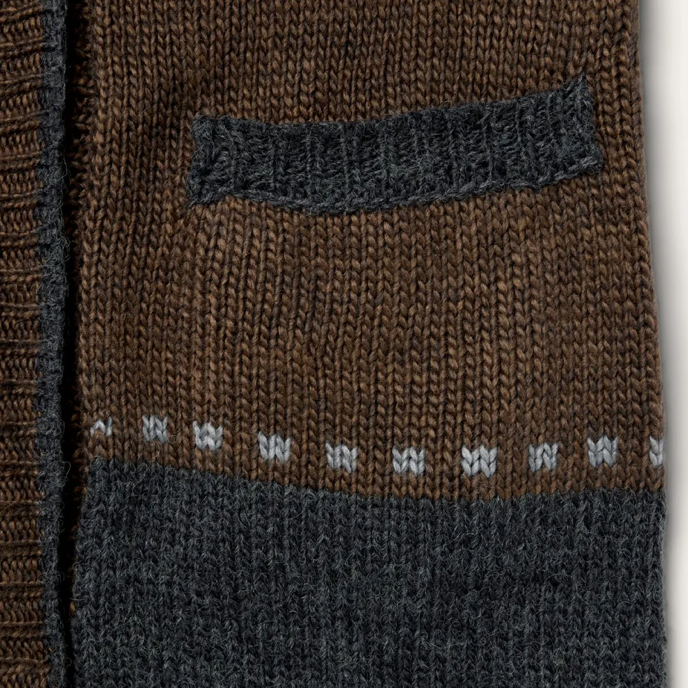 Stetson Vintage Steer Head Cardigan Brown Hot