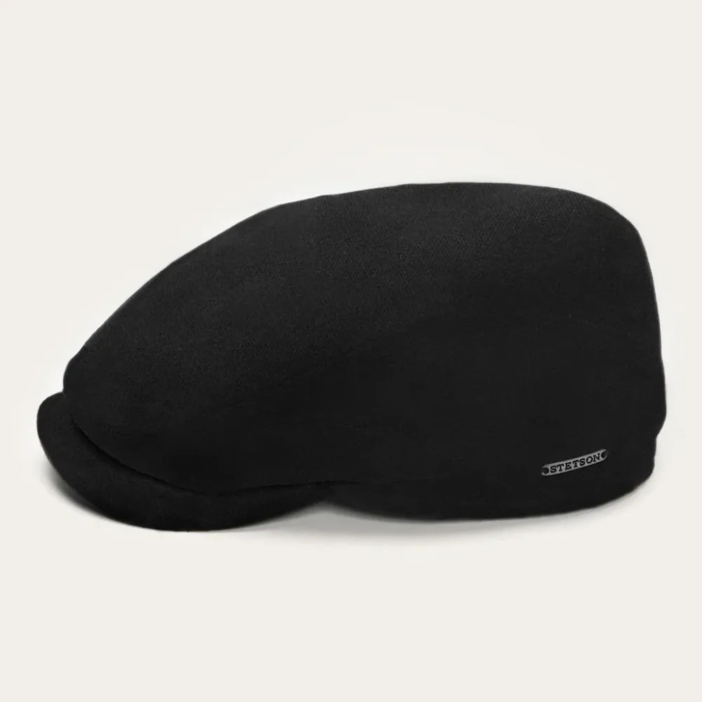 Stetson Virgin Wool Cashmere Driver Cap Black