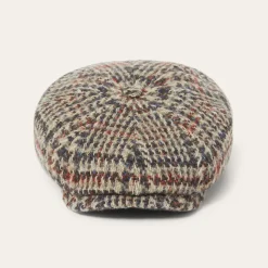 Stetson Virgin Wool Hatteras Beige/Red/Herringbone Hot