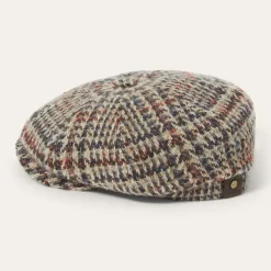 Stetson Virgin Wool Hatteras Beige/Red/Herringbone Hot
