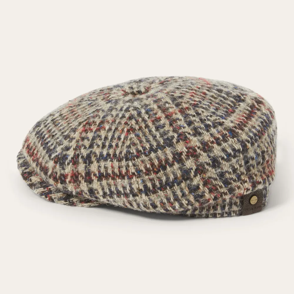Stetson Virgin Wool Hatteras Beige/Red/Herringbone Hot