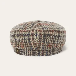 Stetson Virgin Wool Hatteras Beige/Red/Herringbone Hot