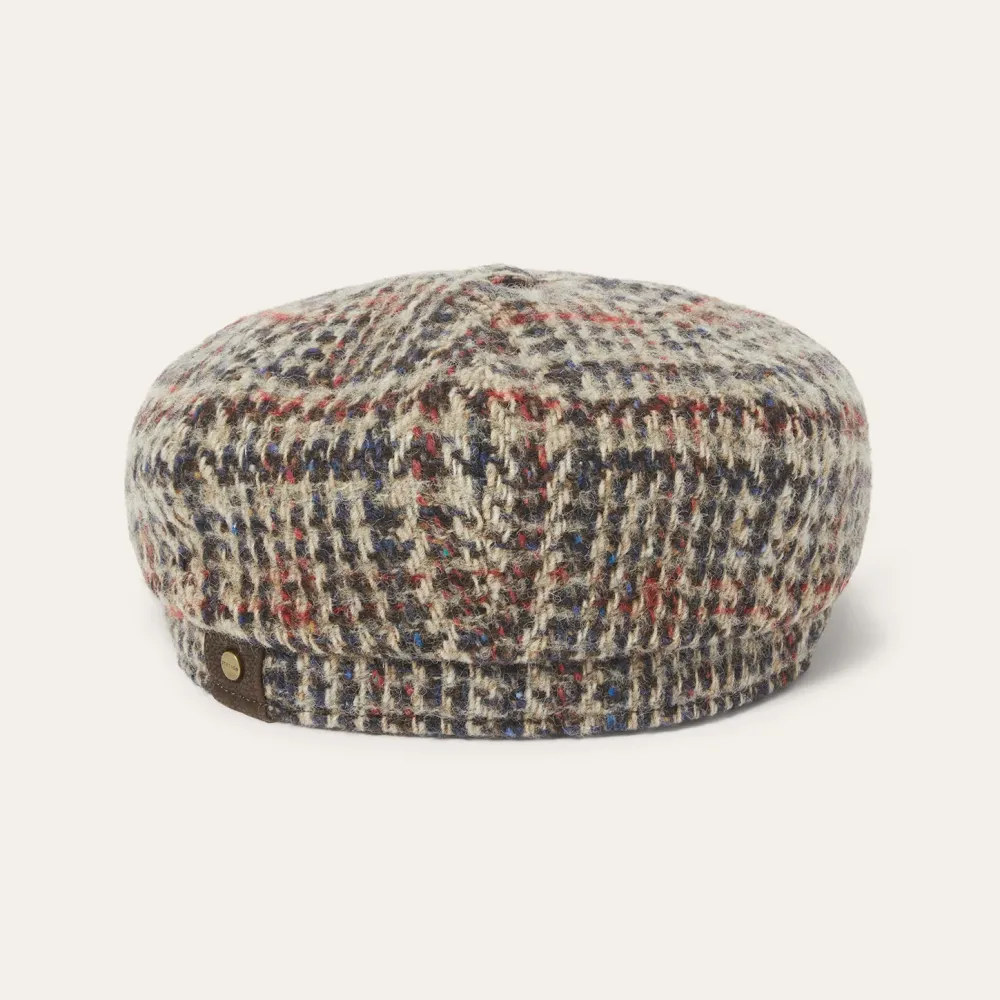 Stetson Virgin Wool Hatteras Beige/Red/Herringbone Hot