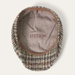 Stetson Virgin Wool Hatteras Beige/Red/Herringbone Hot
