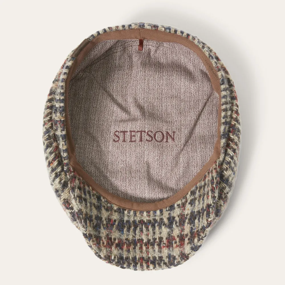 Stetson Virgin Wool Hatteras Beige/Red/Herringbone Hot