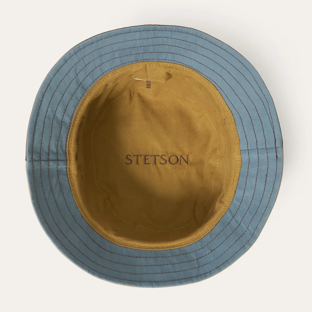 Stetson Waxed Cotton Bucket Hat Multi Discount