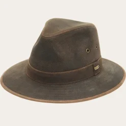 Stetson Weathered Leather Safari Hat Brown