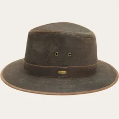 Stetson Weathered Leather Safari Hat Brown