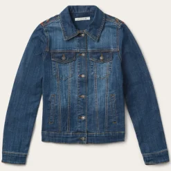 Stetson Western Denim Jacket Blue Sale