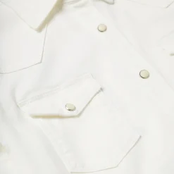 Stetson Western Embroidered Denim Shirt White Discount
