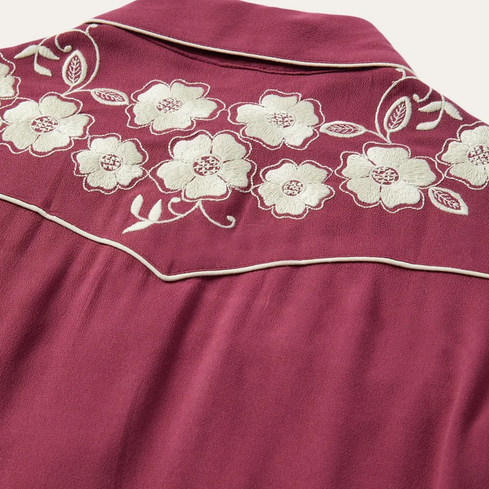 Stetson Classic Western Snap Blouse Wine Outlet
