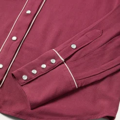 Stetson Classic Western Snap Blouse Wine Outlet