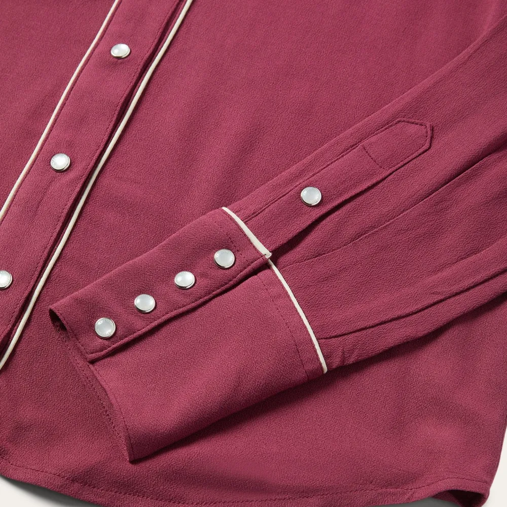 Stetson Classic Western Snap Blouse Wine Outlet