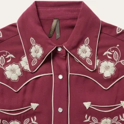 Stetson Classic Western Snap Blouse Wine Online