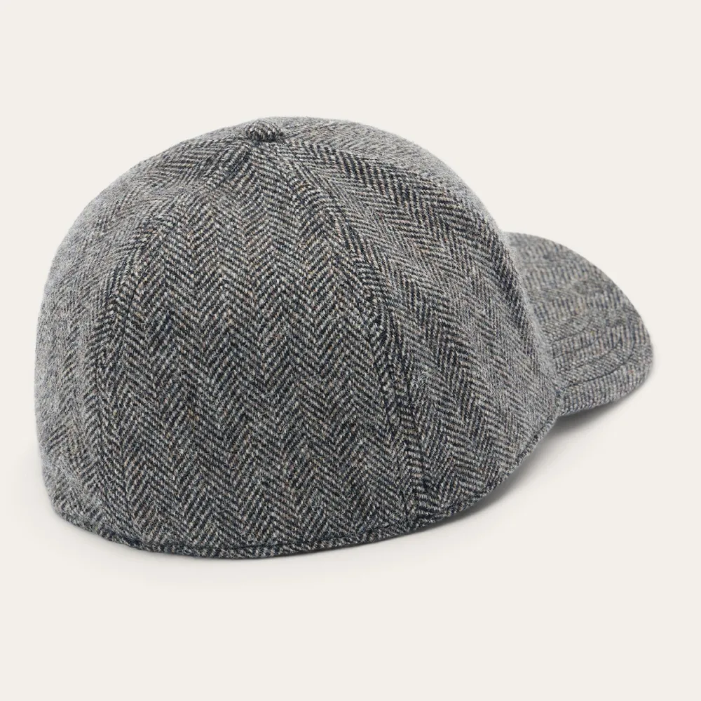 Stetson Wool Herringbone Baseball Cap Anthra Melange Herringbone Online