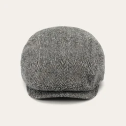 Stetson Wool Herringbone Driver Cap Anthra Melange Herringbone Online