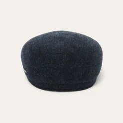 Stetson Wool Herringbone Driver Cap Dark Navy Herringbone Discount